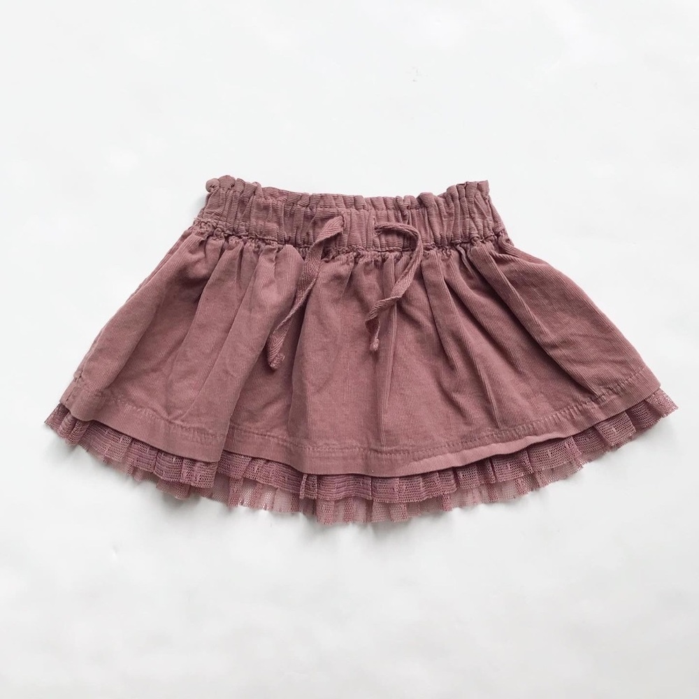 Zara mauve corduroy skirt EUC 3-6 months